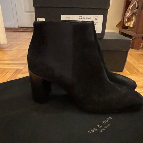 Rag & Bone Black Aslen Suede Boots Size 10 NIB - Picture 8 of 15